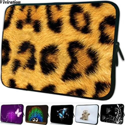 Beautiful Leopard Pattern Prints Neoprene 12" Laptop Case For Macbook Air 11 Acer Aspire Xiaomi Laptop Air 12.5'' 2019 PC Cover