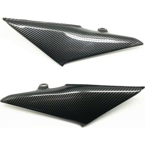 L&R Tank Side Trim Cover Fairing Cowl Carbon fiber paint Fit For HONDA CBR600RR 2003-2004