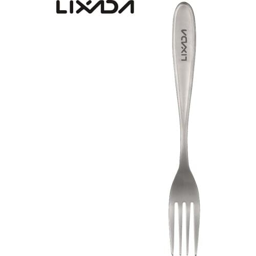Lixada Titanium Fork Lightweight Dinner Fork Table Fork Spork for Home Picnic Camping Hiking Traveling Outdoor Tableware