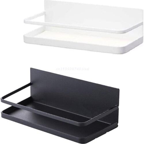 Refrigerator Magnet Storage Rack Durable Holder Kitchen Punch-free Magnetic Shelf Hanger Dropship