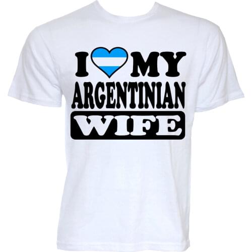 MENS FUNNY COOL NOVELTY ARGENTINIAN WIFE JOKE ARGENTINA SLOGAN T-SHIRTS GIFTS Short Sleeve T Shirt Funny Print Top Tee