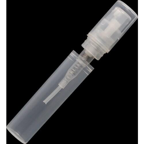 10pcs 2ml 3ml Plastic MINI SAMPLE Refillable Bottle Dull Polish Translucence Sample Spray Perfume Bottle