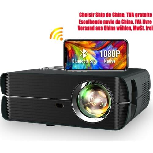 A10AB Full Hd 1080P Projector Video Led 6000 Lumens Wireless Airplay Android 9.0 Freeshipping Beamer Projector For Mobile Phone