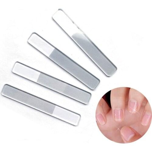 Professional Nano Glass Nail File Transparent Sanding Polishing Grinding Nail Art Manicure