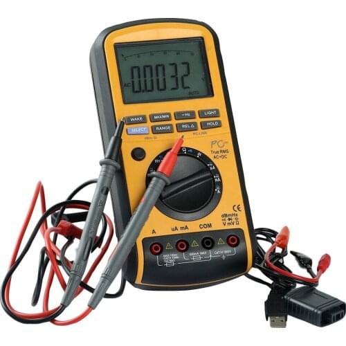 Professional digital multimeter with USB and true RMS, 50000 counts portable same to Mastech MS8218