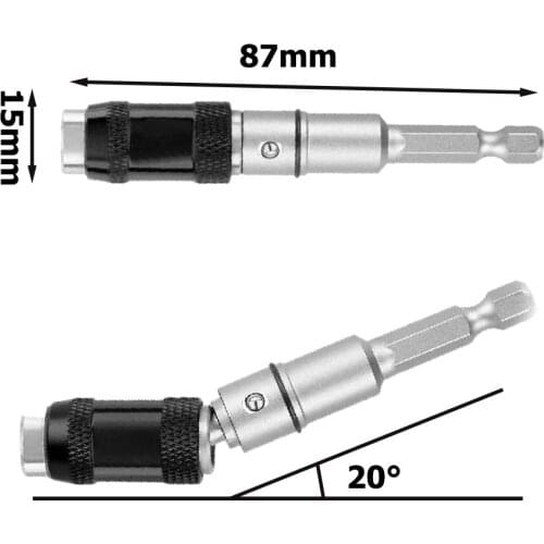 Hex Magnetic Pivoting Screw Drill Tip Locking Bit Holder Quick Change Drive Guide Drill Hand Tool Screwdriver Dropshipping