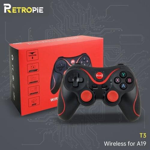 RETROPIE For POWKIDDY A19 X15 X18 Retroid Pocket 2 Game Console Wireless Bluetooth Controller T3 Gamepad