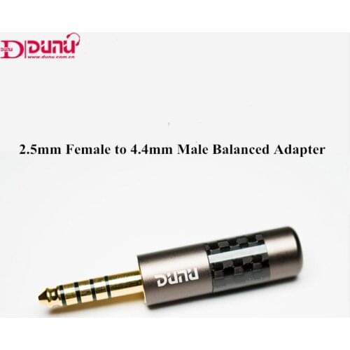 DUNU 2.5mm Female to 4.4mm Male Balanced Adapter High Fidelity Earphone Balanced Interface Audio Plug 4.4 mm to 2.5 mm
