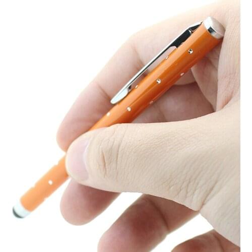 2x rhinestone capacitive touch microfiber stylus pen touch for pad phone