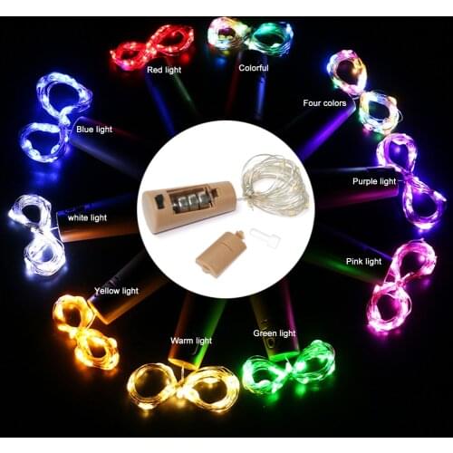 Wine Bottle String Lights Cork Shaped Long Life Energy Saving Hanging Cage Lampshade Ceiling Light for Wedding Decor