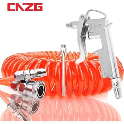 8x5mm Air Sprayer Compressor Dust Removing Gun Blower with 3Meter 6Meter 9Meters 12Meter Coiled Spiral Hose