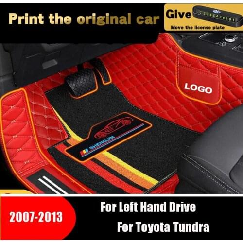 High Quality Car Floor Mats For Toyota Tundra 2013 2012 2011 2010 2009 2008 2007 Auto Interior Styling Accessories Carpets Rugs