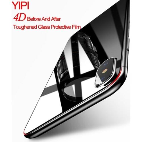 YIPI For iphonex Tempered Glass Explosion Proof Screen Protector HD High Quality Film 9H Strong back Protect for iphone X