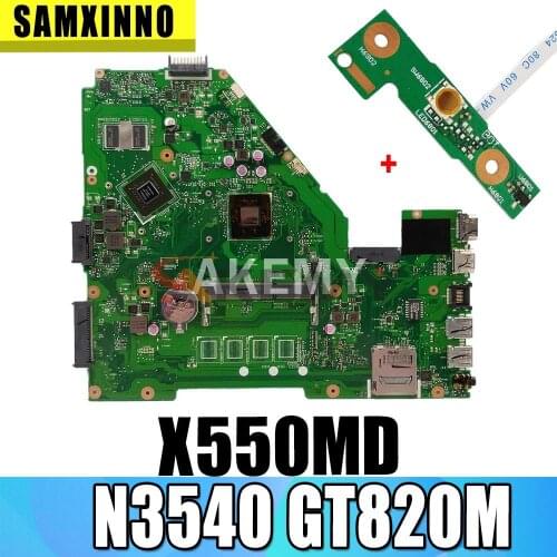 Akemy X550MJ motherboard N3540 GT920M/1G For Asus X550MJ Laptop motherboard X550MD X552M Notebook mainboard100%fully tested