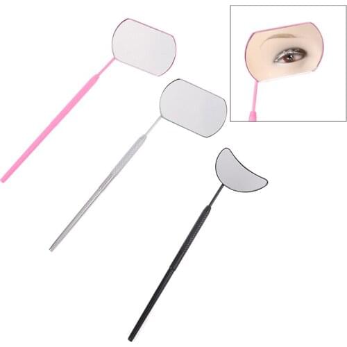1PC New Multifunction Checking Mirror Eyelash Extension Beauty Makeup Portable Stainless Steel Eyelashes Tools Supplies