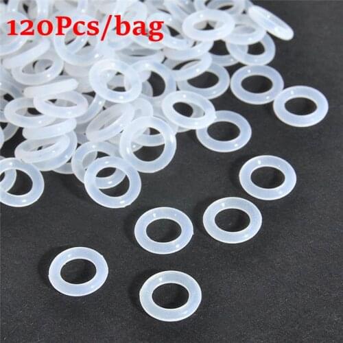 120Pcs/bag Environment-friendly Transparent Silica Gel O Ring Keyboard Switch Dampeners Keyboards Accessories