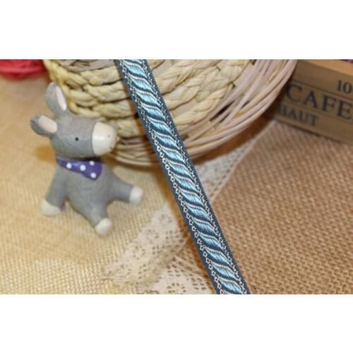 20yards/lot wide 1.2cm Woven Jacquard Ribbon for curtain and clothing accessory LS-0982