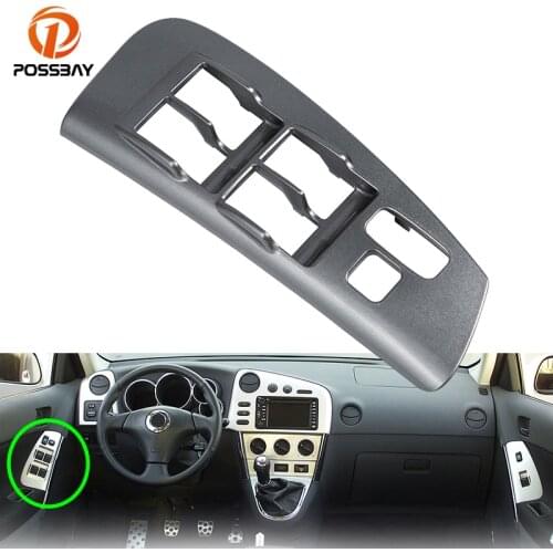POSSBAY Car Window Switch Control Handle Panel for Toyota Matrix/Pontiac Vibe 2003-2008 74232-01030 88970397 Door Control Bezel