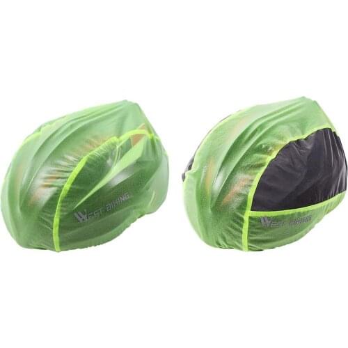 Bicycle Rain Helmet Cover Mountain Bike Outdoor Riding Rainproof Dustproof Environmental Protection Safety Cover