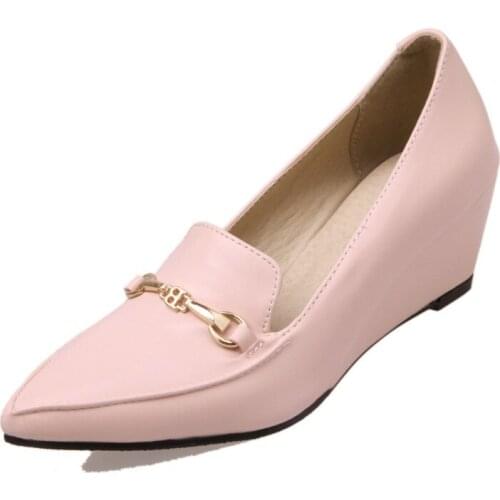 Big Size Pointed decorative shoes ladies high heels women shoes woman pumps