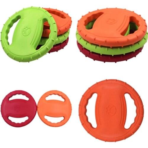 Toy Dog Fashion Pet Training Toy Chewing Flying Saucer Dog Interactive Toy Dogs Anti-Small Silicone Rubber Cat Dog Pet Supplies