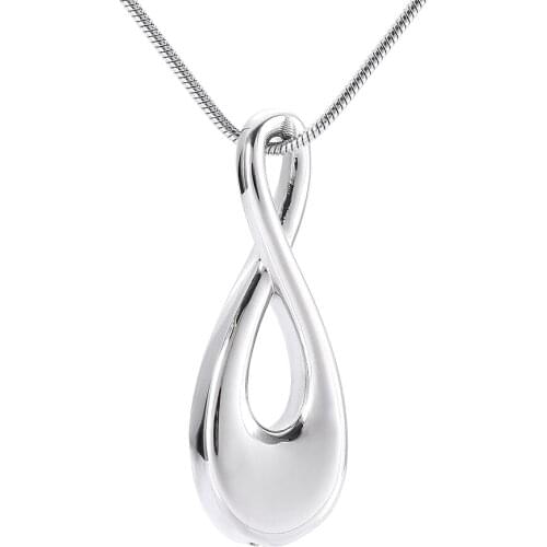J888 Infinity Urn Pendant Family/Pet Ash Holder Love Memorial Gift Keepsake Urn Cremation Jewelry for Pet/Human Ashes