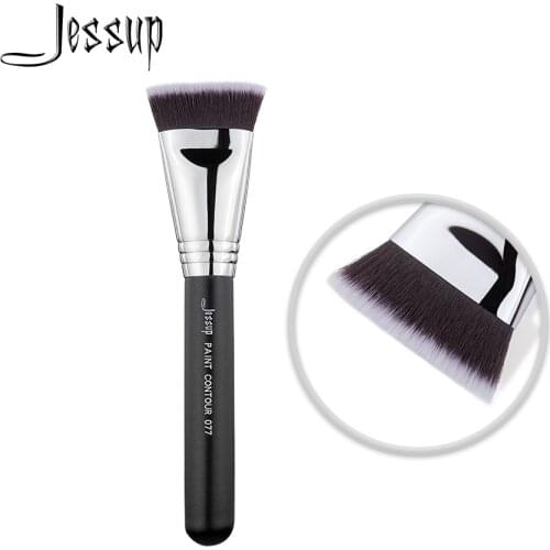 Jessup Black/Silver Bronzer Brush Makeup for face high quality beauty tools PAINT CONTOUR 077