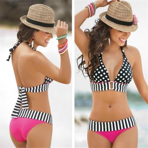 2020 Sexy Bikini Mujer Print Swimsuit Women Push Up Bikini Set Bandage Swimwear Women Bathing Suit Brazilian Biquini Female