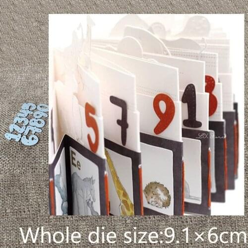 XLDesign Craft Metal Cutting Dies stencil mold 10pcs numbers decoration scrapbook Album Paper Card Craft Embossing die cuts