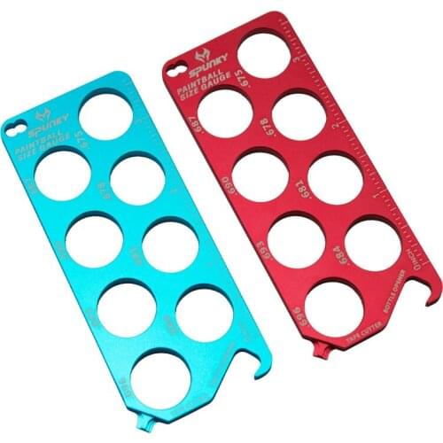 SPUNKY Paintball Metal Aluminum Gauge Diameter Ball Sizer