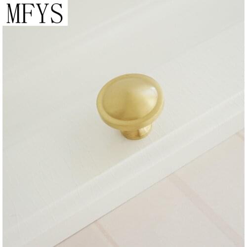 MFYS Pure Copper Drawer Knobs Door Knobs Dresser Pulls Brass Kitchen Cabinet Knobs Furniture Hardware