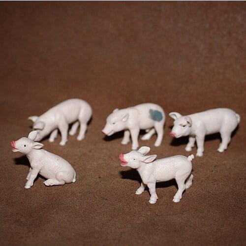 Mini pvc figure baby pig 5pcs/set