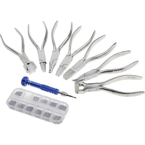 Stainless Pliers Tools Set For Frames Rimless Eyeglasses Repair