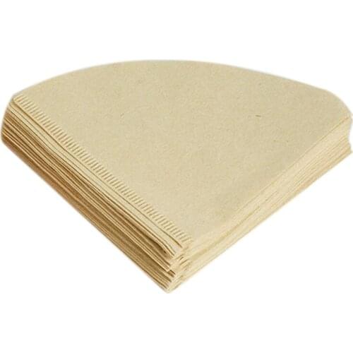 New 80PCS V Shape Coffee Filter Paper Cone 1-2Cup for V60 Dripper Coffee Filters Cups Coffee Drip Tools Paper Filters