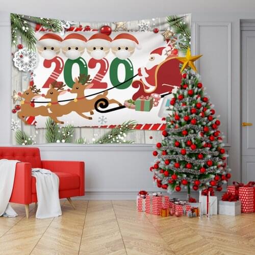 Gift Festival Over Fireplace Wall Hanging for Bedroom Party Soft Christmas Tapestry Home Decor Survivor Family Multifunction