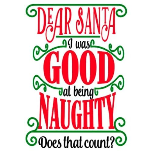 Christmas Dear Santa Metal Sign Tin Festive Good Naughty Kids Decor Holidays Fun