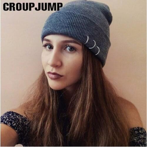 Beanie Hat Unisex Winter Hat Acrylic Knitted Beanie Gorro For Women Men Casual Warm Bonnet Autumn Solid Color Adult Skullies Cap