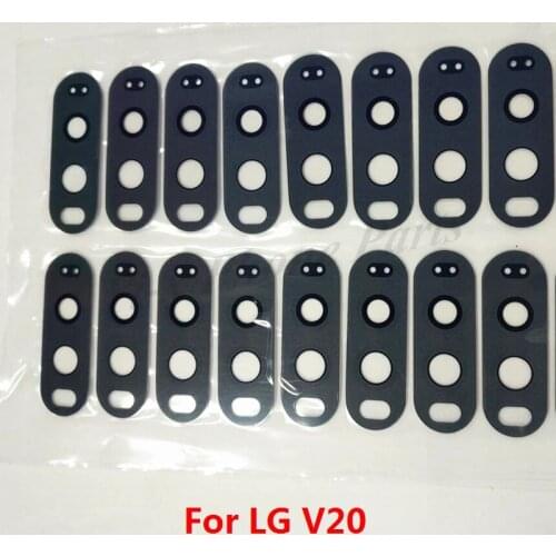 10PCS/lot Silver/ Black/ Pink Back Camera Glass Lens Cover + Frame Holder For LG V20