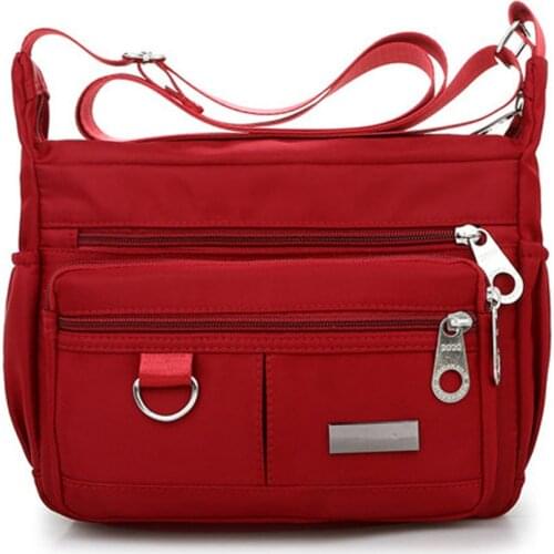 New Ladies Fashion Shoulder Bags for Women Designer Waterproof Nylon Handbag Zipper Purses Messenger Crossbody Bag sac a main