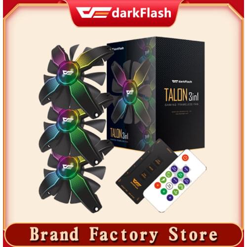 Talon Cooler PC Case Fan 120mm RGB Fan Frameless X Shape New Arrival LED For Computer Mute Cooler Cooling Master Fans