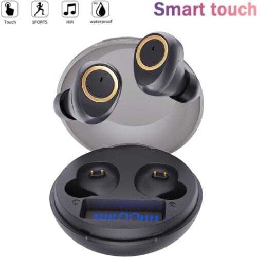 TWS Bluetooth-compatible 5.0 Earphones Charging Box Wireless Headphones 9D Stereo Sports Waterproof Earbuds Headsets With Mic