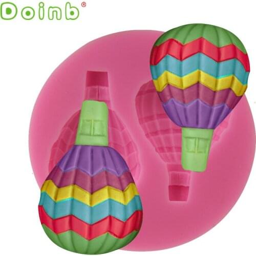 Air Balloon 2 Holes Silicone Mold Fondant Sugarcraft Cake Decorating Tools Gumpaste Chocolate Candy Moulds