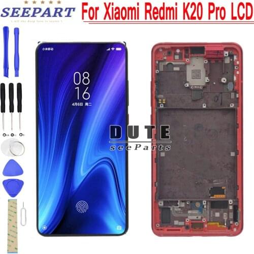 Amoled 6.39" For Xiaomi Redmi K20 Pro LCD Display Touch Screen Digitizer Assembly For Xiaomi Mi 9T Pro LCD Screen k20 Replace