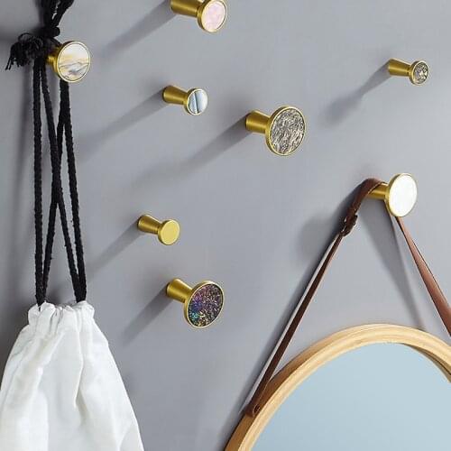 Gold Robe Hook Clothes Towel Hook For Bathroom Coat Hook Hanger Clothes For Bedroom Key Hangers Wall Clothes Home Decor