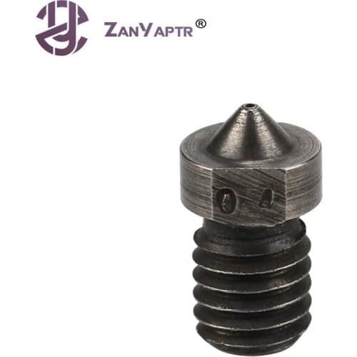 1Pc E3D V6 & V5 Nozzle Hardened Steel Die Steel Nozzle J-Head Extruder For 0.4/0.6/0.8/1.0/1.2/1.5mm for 1.75mm For 3D Printer