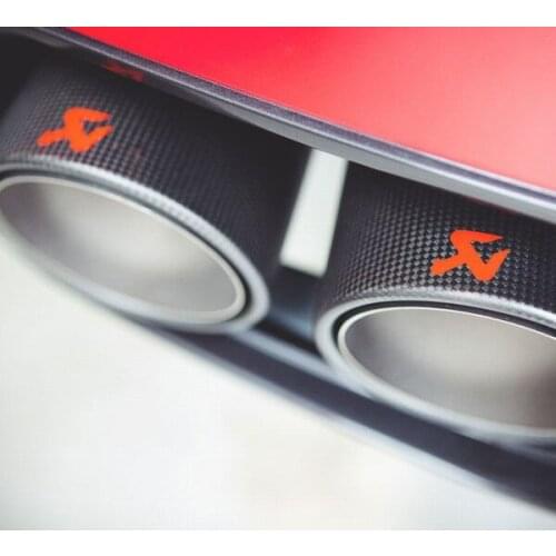 2PCS Car Styling Vinyl Decals Motorbike Exhuast Pipe Racing Applique Stickers for Scorpio