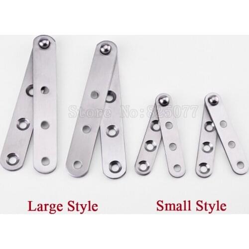 20PCS Stainless Steel Invisible Door 360 Degree Rotating Pivot Hinges Inset Hidden Door Hinges Install up and down