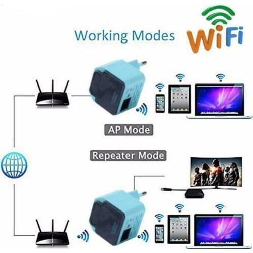 300Mbps Wireless WiFi Repeater 2.4Ghz AP Router 802.11N