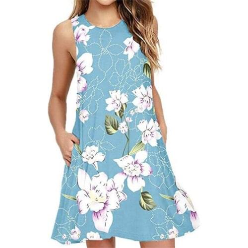 Летние платья с принтом BSLBCNA China At AliExpress