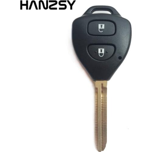 2 Button Remote Key Shell case For TOYOTA Rav4 Corolla Hilux Yaris Avalon Echo Prado Auto Car Key blank Fob With TOY43 Blade
